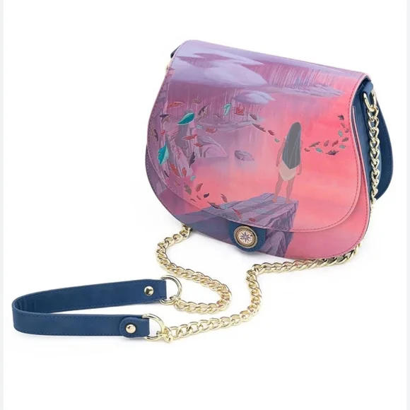 Loungefly Disney Pocahontas Colors of the Wind Crossbody Purse - Picture 2 of 10